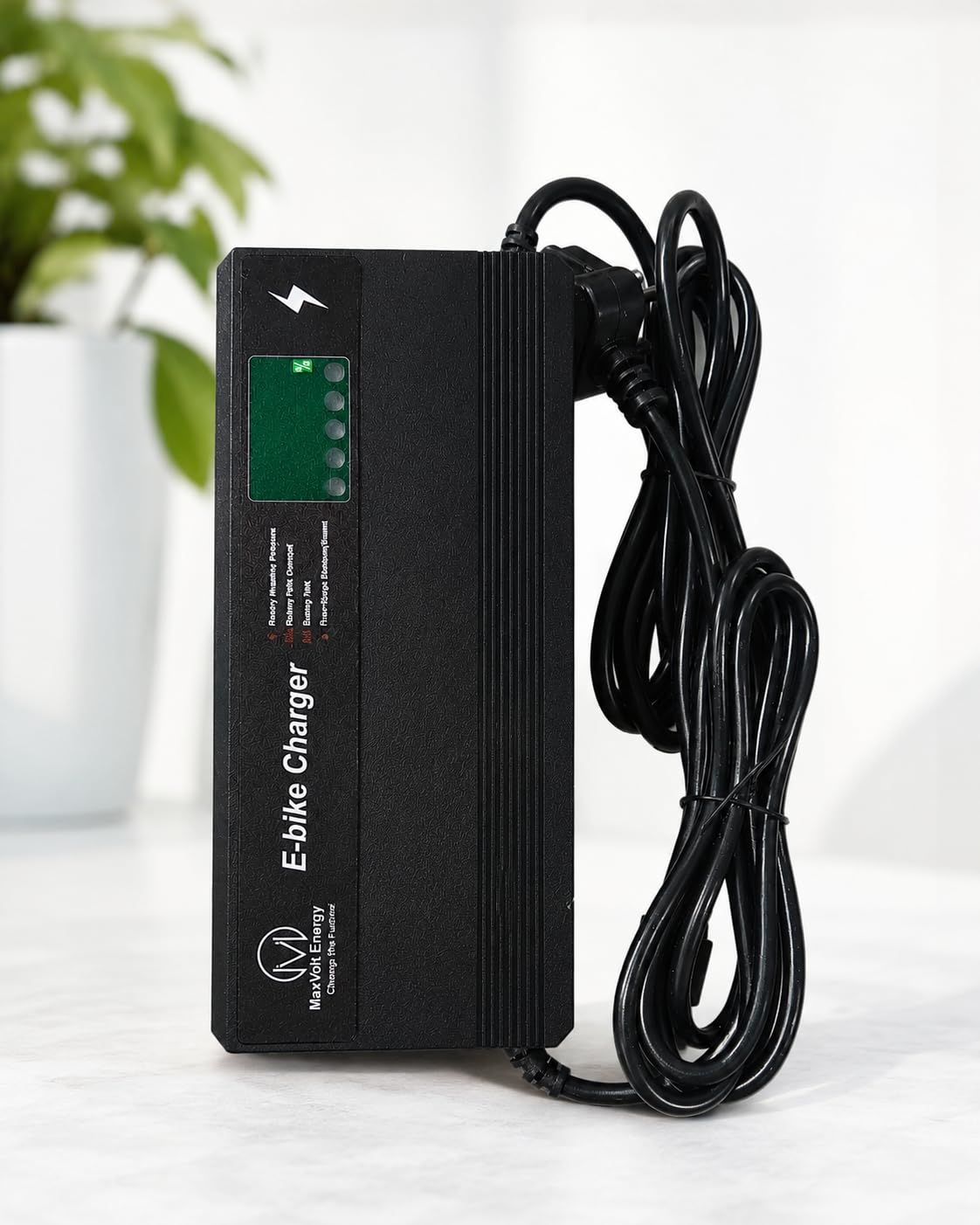 EBIKE Charger 72V 4AMP for All Electric Vehicle of 6 Battery (72V) Lead Acid with Display Charger| AUTO Cut-Off System |with Extra Long Charging Cable | Electric Scooter | EBIKE-image-6