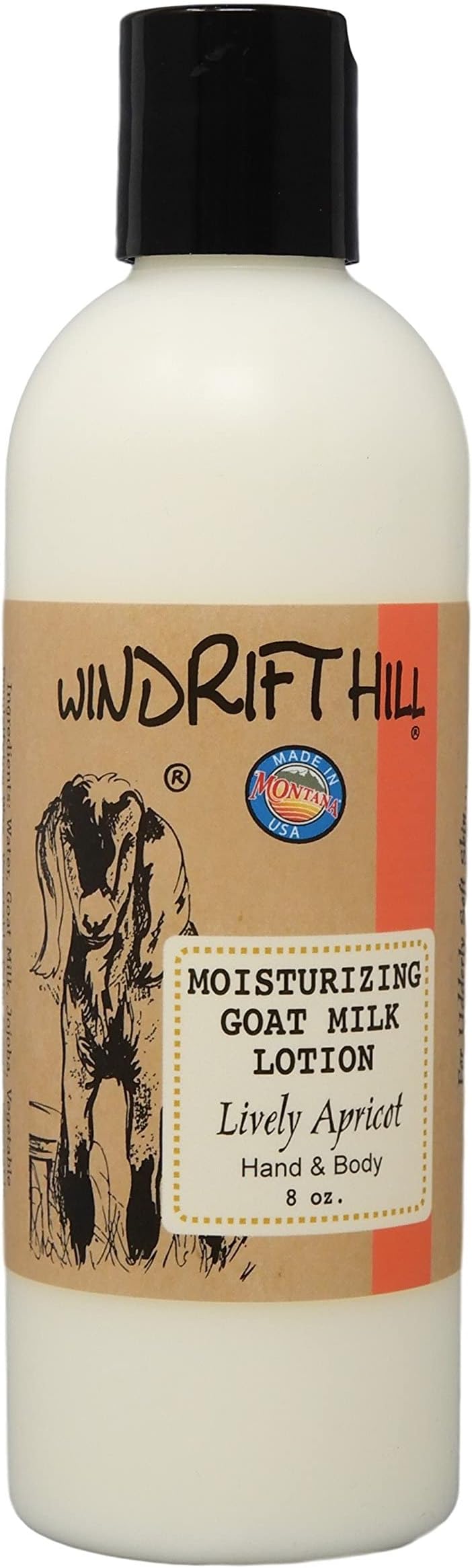 Windrift Hill Goat Milk Lotion (Lively Apricot)