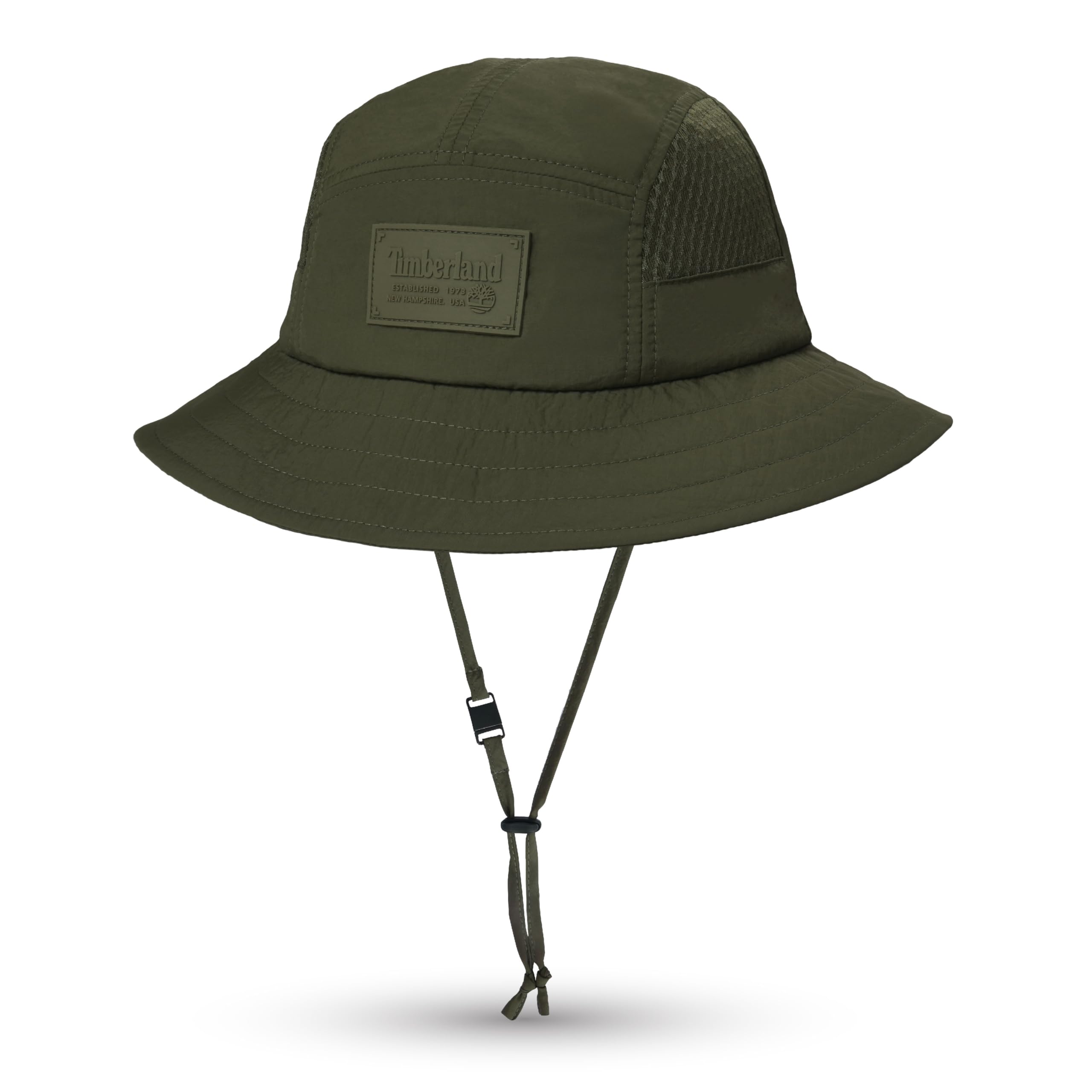 Timberland Mesh Panel Kids Boys Bucket Hat One Size Adjustable Chin Cord Wide Brim Sun Hat for Outdoor