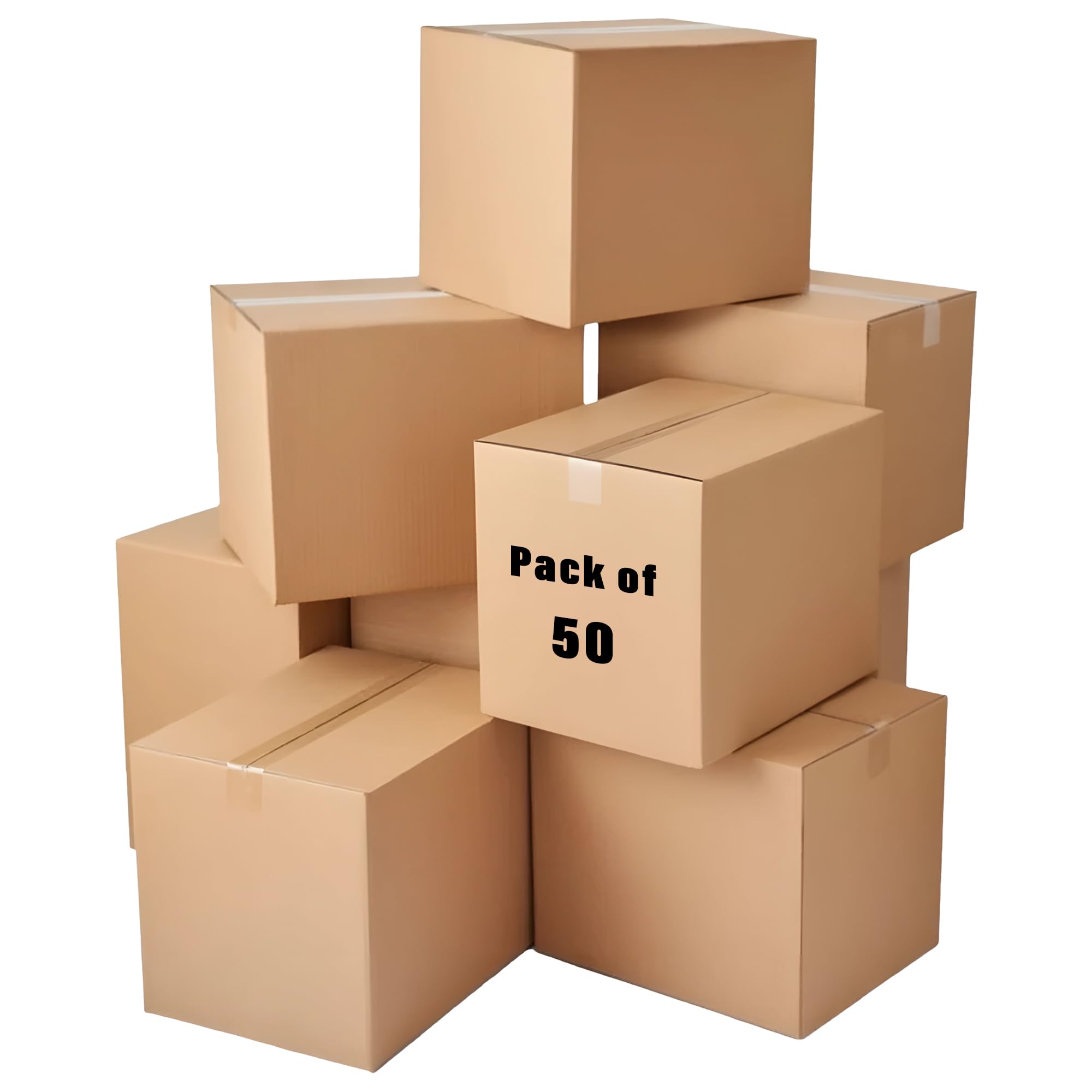 Kuber Industries Corrugated Box | 3 Ply Corrugated Packing Box | Corrugated for Shipping | Corrugated for Courier & Goods Transportation | L 10 x W 10 x H 11 Inch | Pack of 50 | Brown (B0CV3QV8WW) Amazon Price History, Amazon Price Tracker