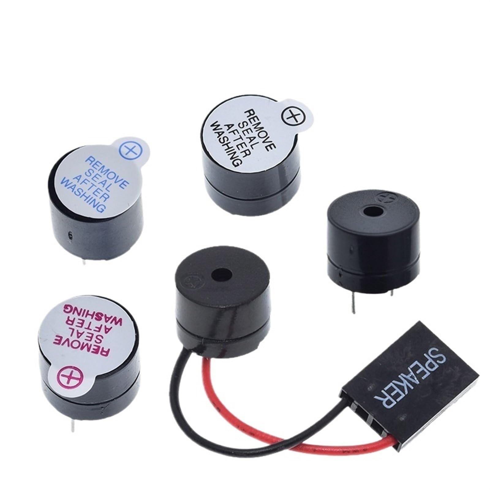 10pcs 3V 5V 12V Active Buzzer Magnetic Long Continous Beep Tone 12 * 9.5mm Speaker(Passive Buzzer)