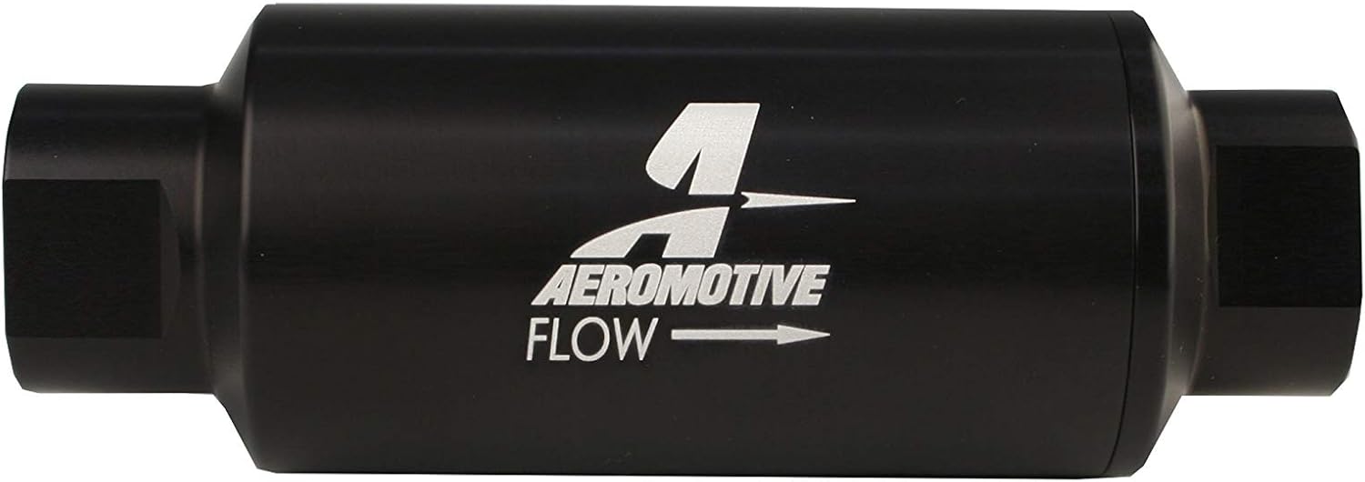 Aeromotive 12307 In-Line Marine Fuel Filter with 100-Micron Stainless Mesh Element, ORB-10