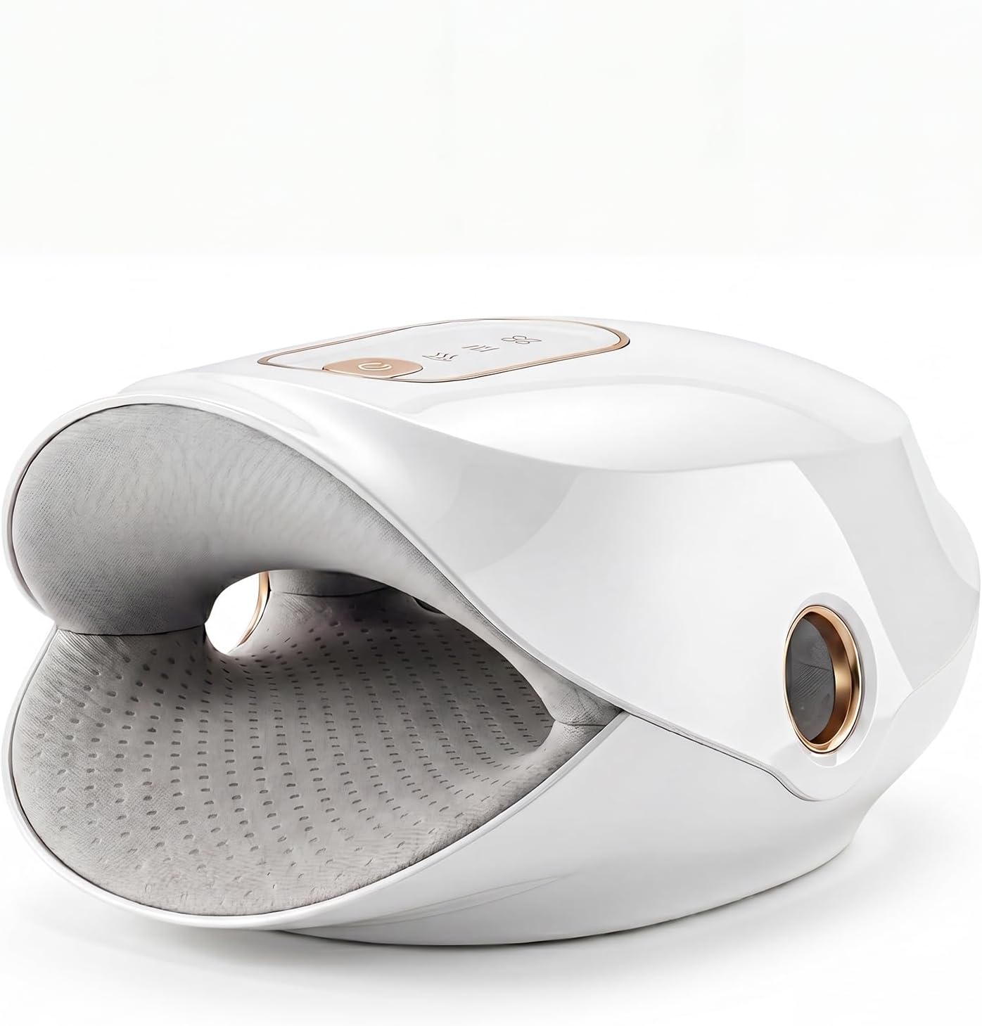 Cordless Hand Massager for Arthritis, Carpal Tunnel, Cordless Electric Hand Massager with 2 Heat Function, 3 Modes, Knuckle Stretching, Gifts for Mom Dad (White)
