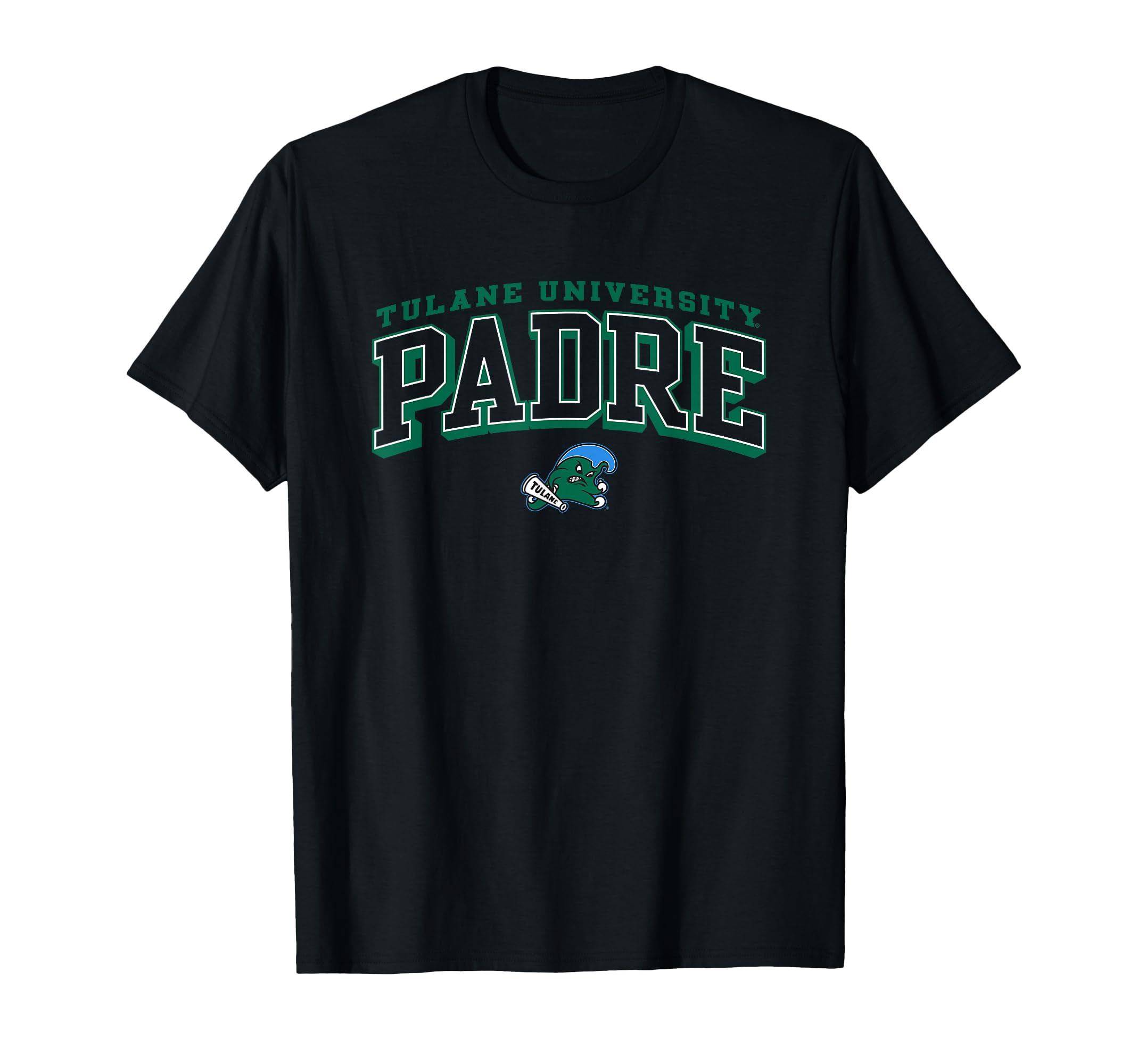 Tulane Green Wave Padre Black Officially Licensed T-Shirt