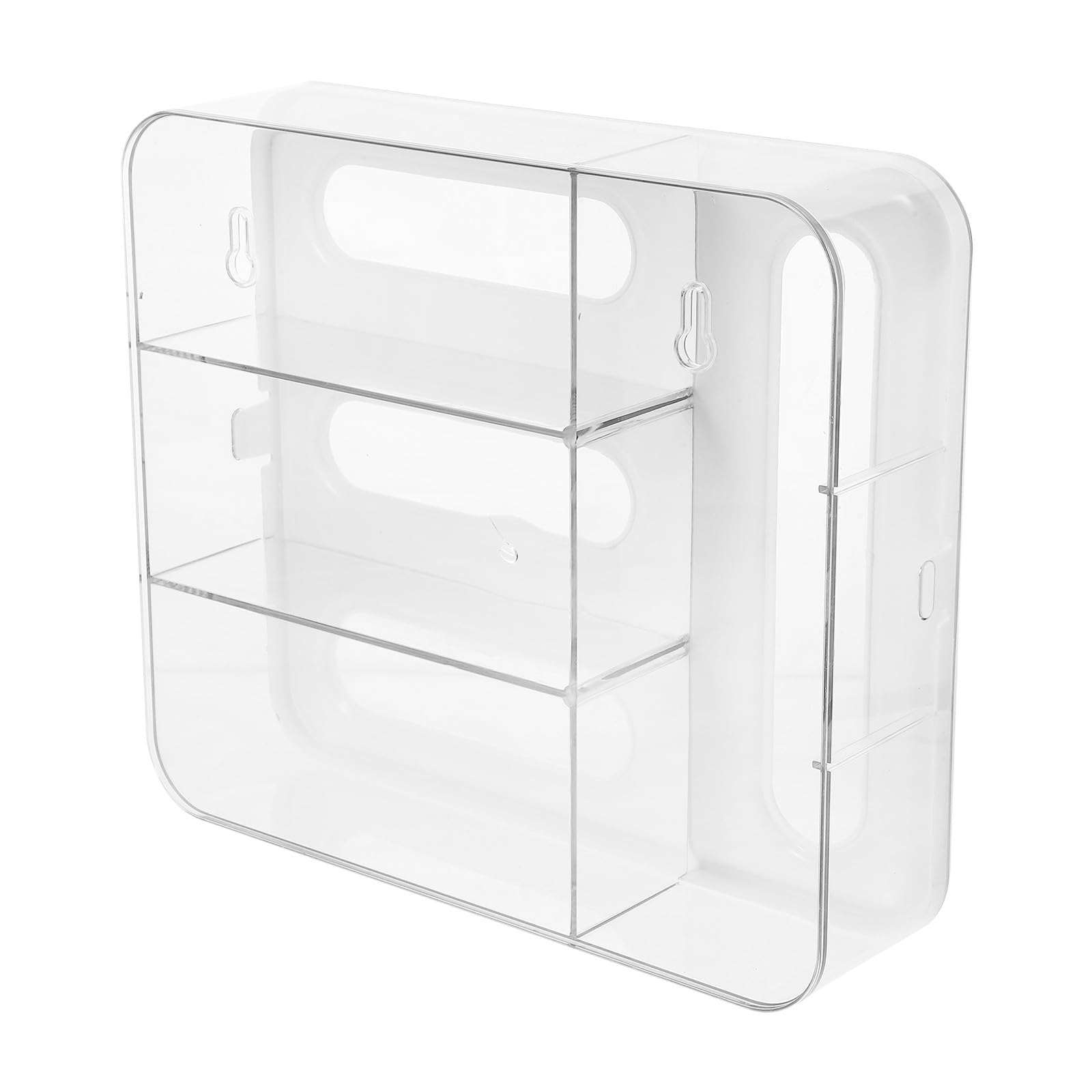 Wandhalterung Aufbewahrungsbox Küchen Frischhaltebeutelspender aus Pet mit Transparentem Deckel Multifunktionaler Müllbeutel Organizer für Haushalt und Lebensmittel