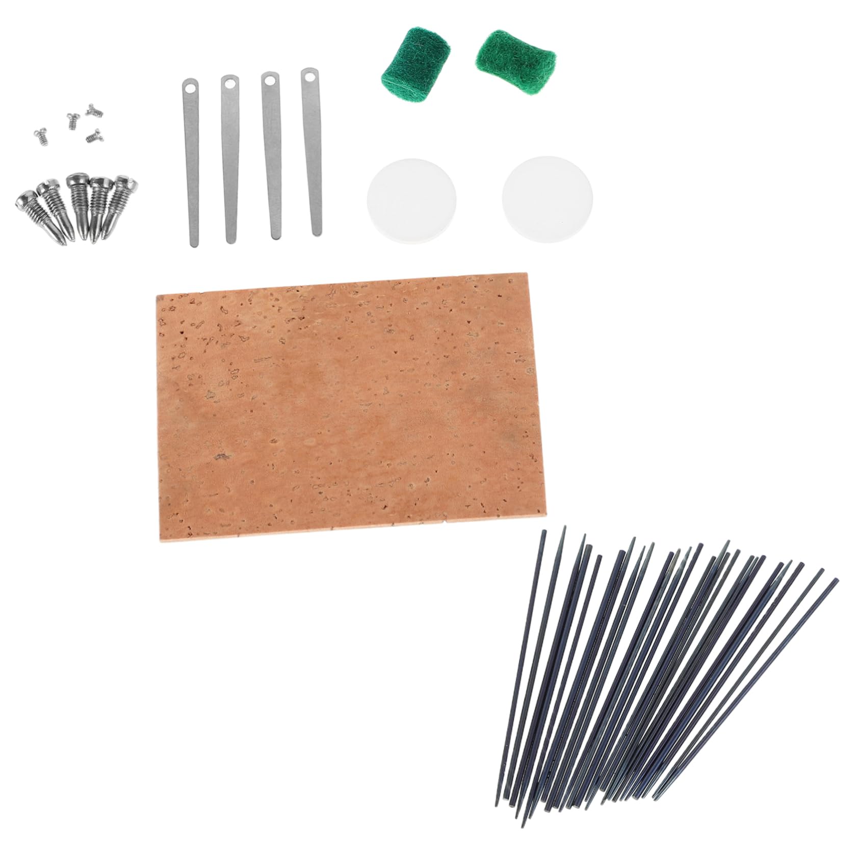 ERINGOGO Bass Sax Repair Kit Wood Metal Construction Cork Reeds Saxophone Maintenance Tools