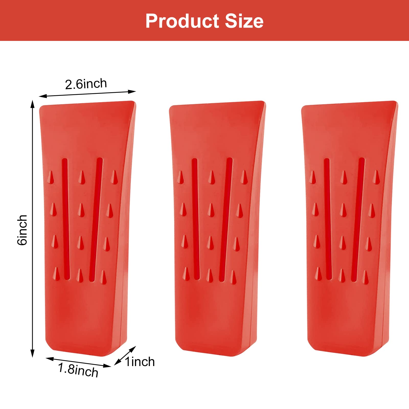 3x Kunststoff Fällkeile 152mm - ABS Spaltkeile Mit Handschuhen