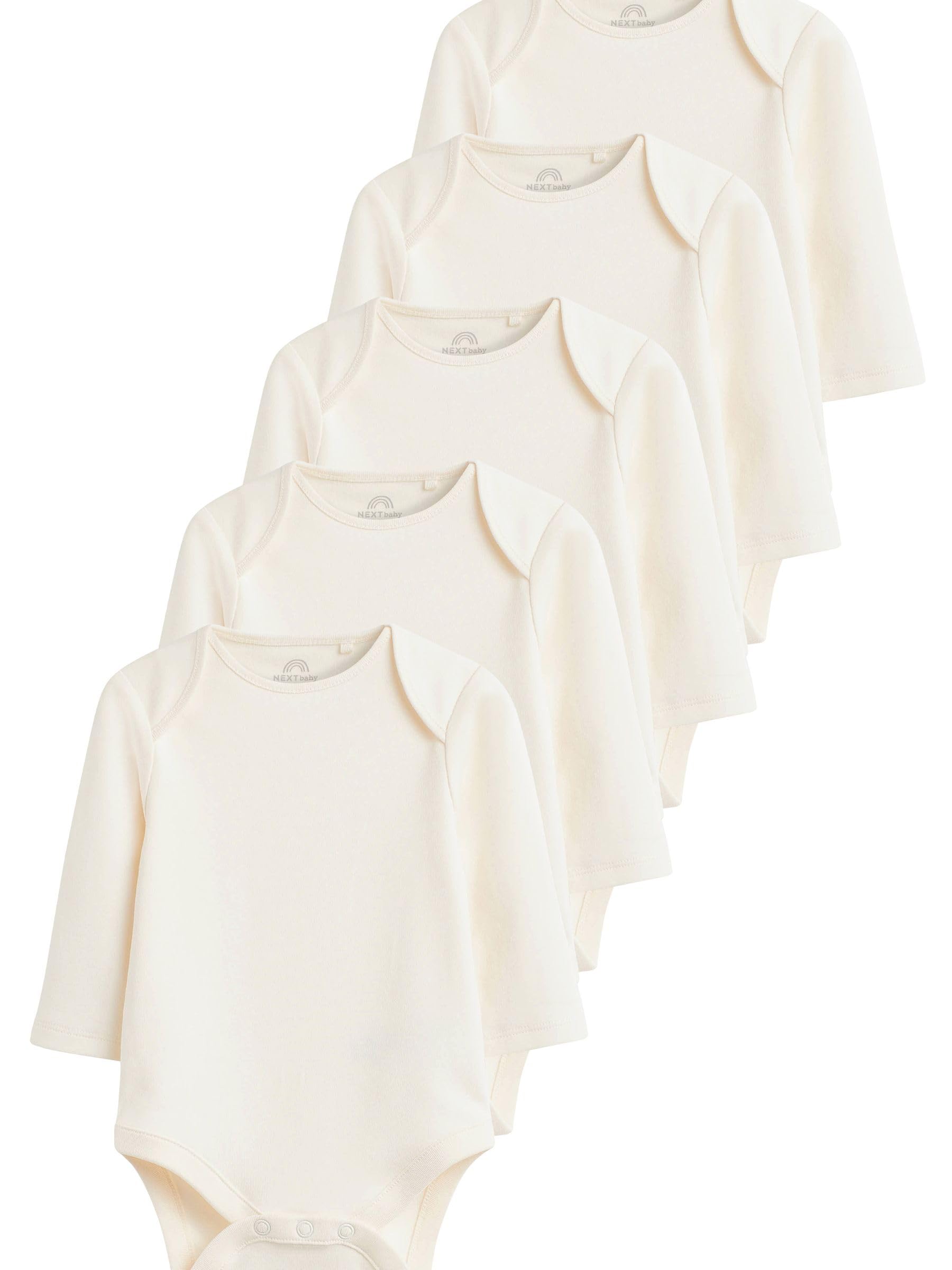 NEXT Noworodki unisex Zestaw 5 body niemowlęcych z długim rękawem Essential
