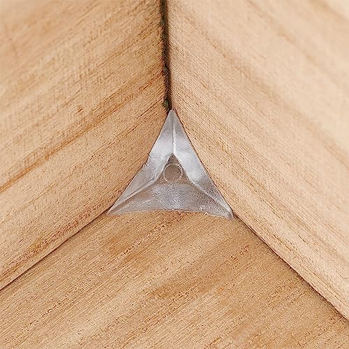 Image of NICENEEDED 100 PCS Triangle Stair Dust Corner Guards, Transparent Anti-Dirty Clear Stair Inside Corner Dust Guard, Dust-Proof Decorative Stair Dust Corners for Steps Wall Drawer Wardrobe