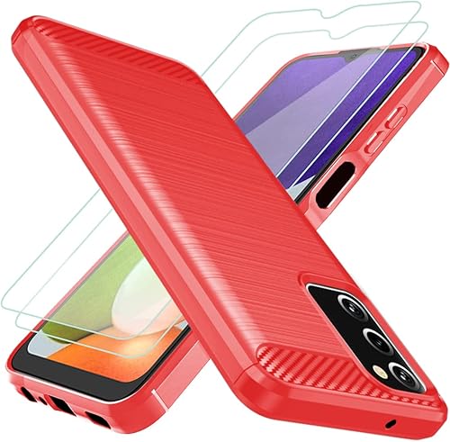 Miniatura 8 de Osophter Funda para Galaxy A03S, funda para Samsung A03S con 2 protectores de pantalla de absorción de golpes, goma TPU flexible, funda protectora