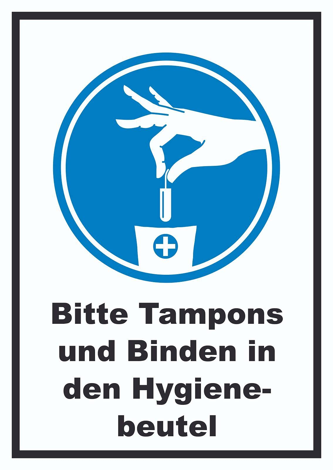 Tampons Binden Hygienebeutel A1 Rückseite selbstklebend