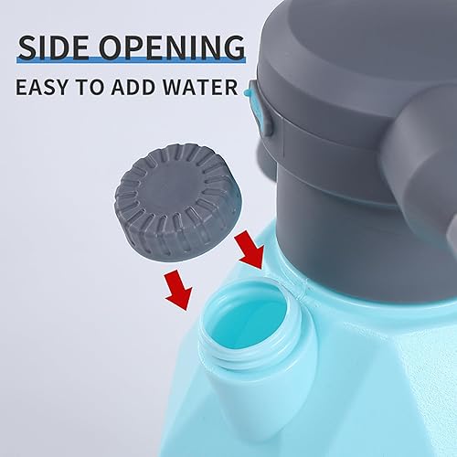 Miniatura 5 de Botella de agua con atomizador azul de 3 litros0.793 galones, pulverizador de batería recargable para plantas, rociador automático de plantas