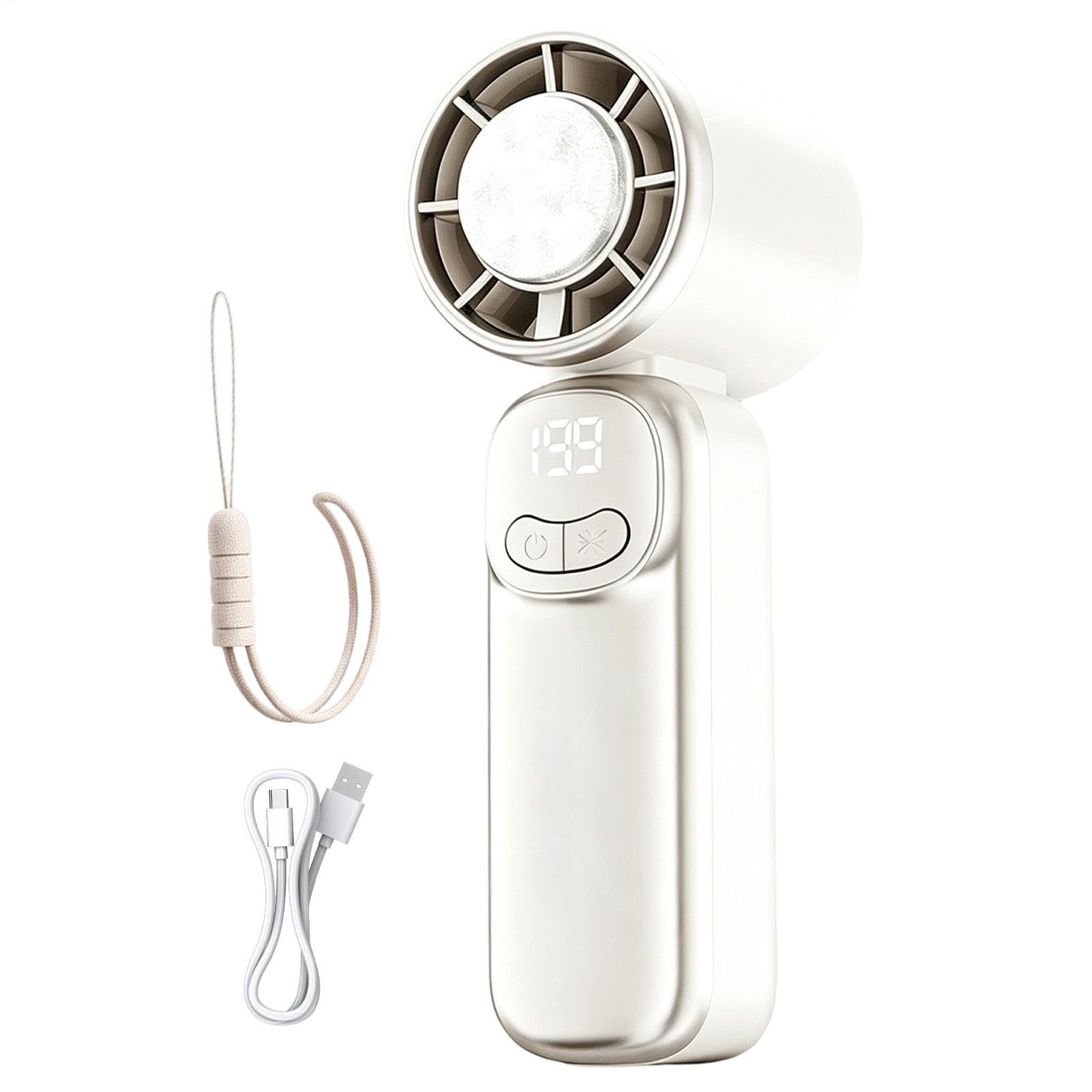 Ventilador portátil de mano con 199 velocidades para refrescar tu oficina o viajes