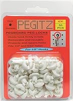 Vista 1 de Cierres para tablero de clavijas 50 piezas (1/8 pulgada, Blanco)