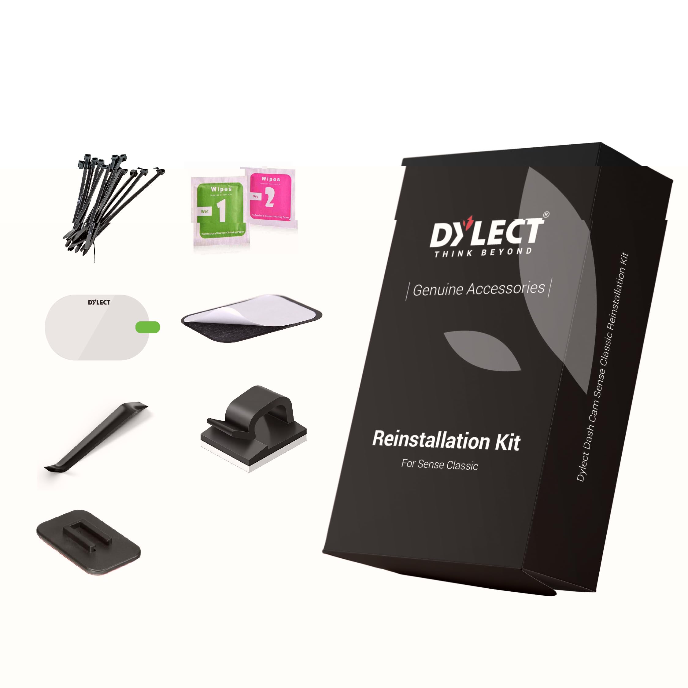 Dylect® Reinstallation Kit for Sense Classic Single Channel Dash Cam | Complete Tool & Mounting Set for Hassle-Free Reinstallation After Vehicle Change or Windscreen Change-image-7