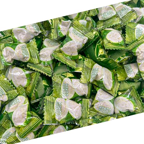 Guava Candy | 1 Pound Bag | Exotic Candy Individually Wrapped | Classic Guava Hard Candies for Buffets, Gifting, Party Treats, Events, Office Bowls & Sharing