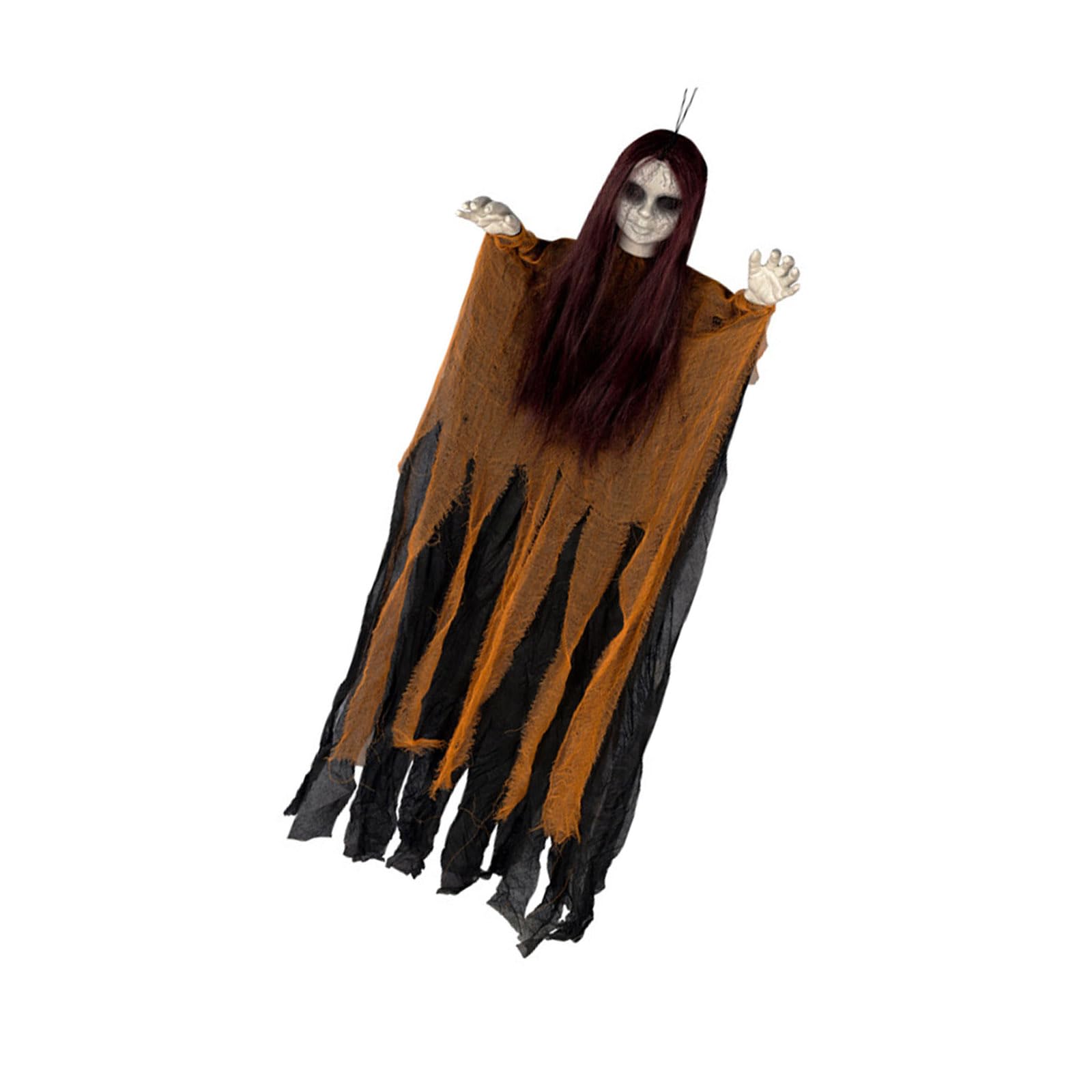 FANGZESHI LED Illuminated Witch Specters Hangings Decor Easy Hangings Horror Witch Ornament for Halloween Haunting House Party Supplies Glowing Specters Decor