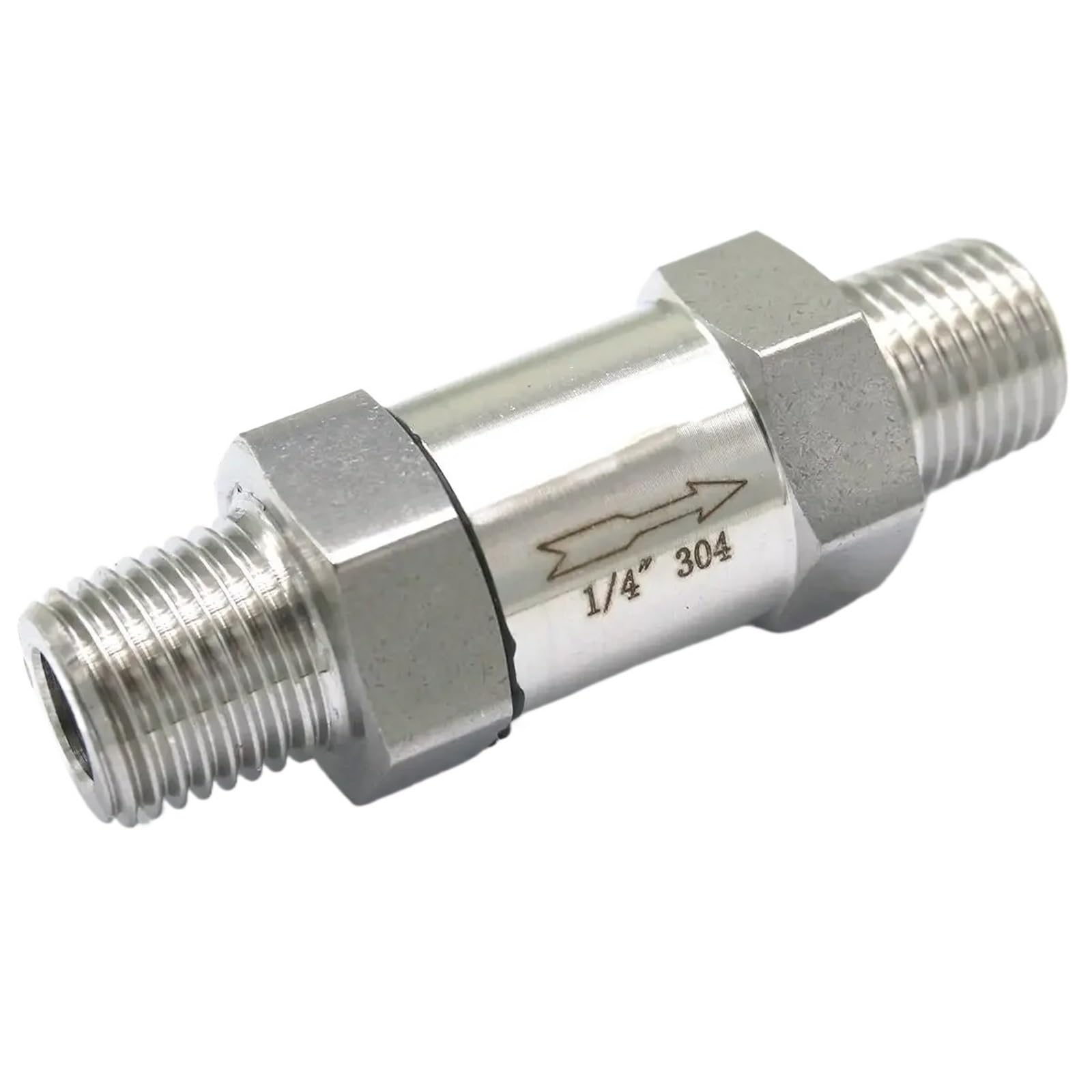 Uyzndkvsi One Color 1/4" 1 Way Check Valve 304 Stainless Steel