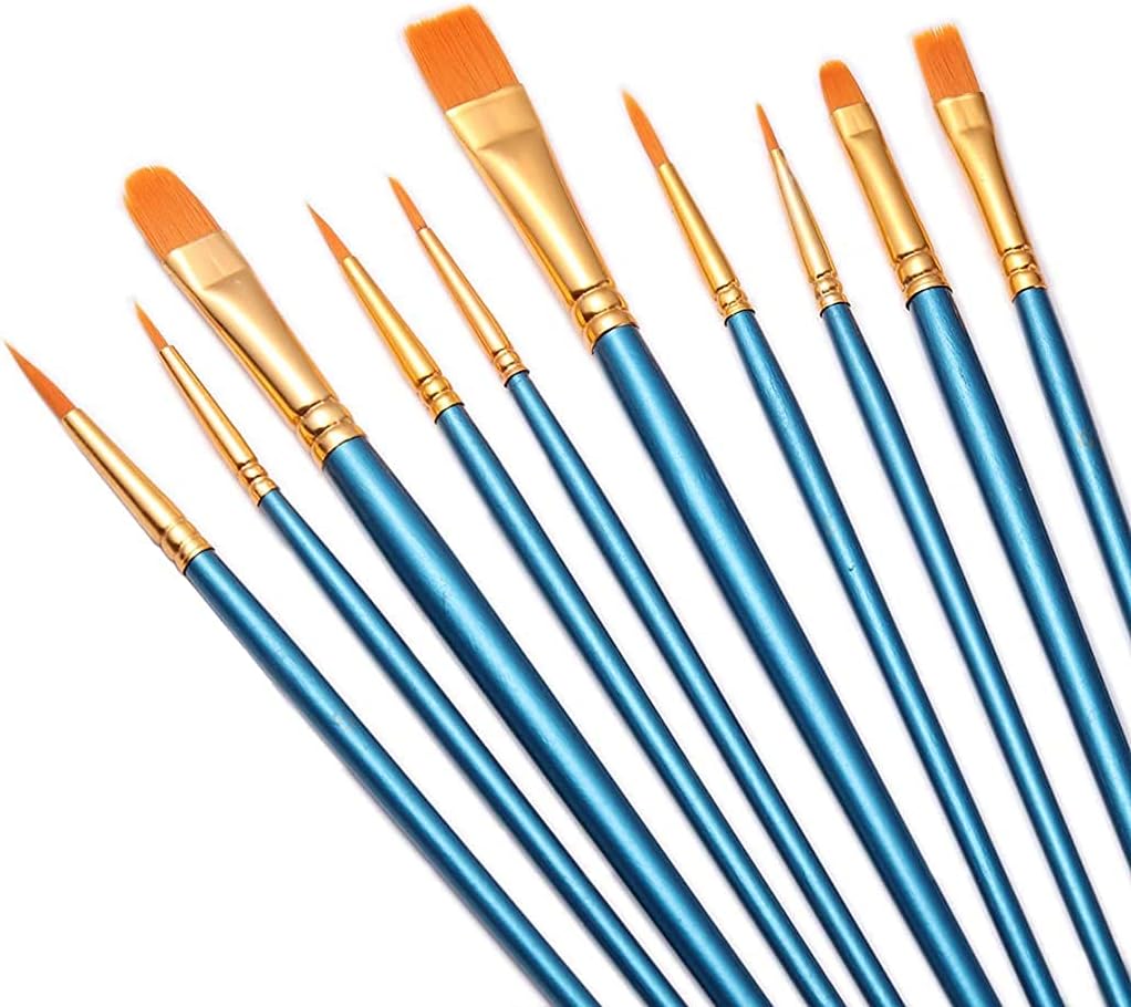 Acrylic Paint Brushes Set, 20Pcs Artist Paintbrushes Paint Brushes for Acrylic Oil