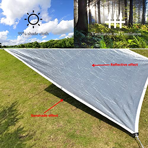 Toldo de aluminio con ojales pantalla reflectante para coche y perro 5