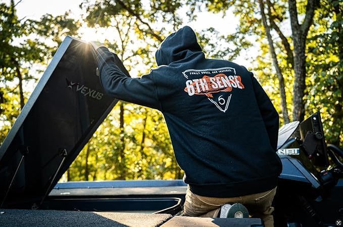 6th Sense Premium Hoodie - Bass Outfitter – Premium Cotton Blend Pullover Sweatshirt for Fishing, Outdoor, and Everyday Wear