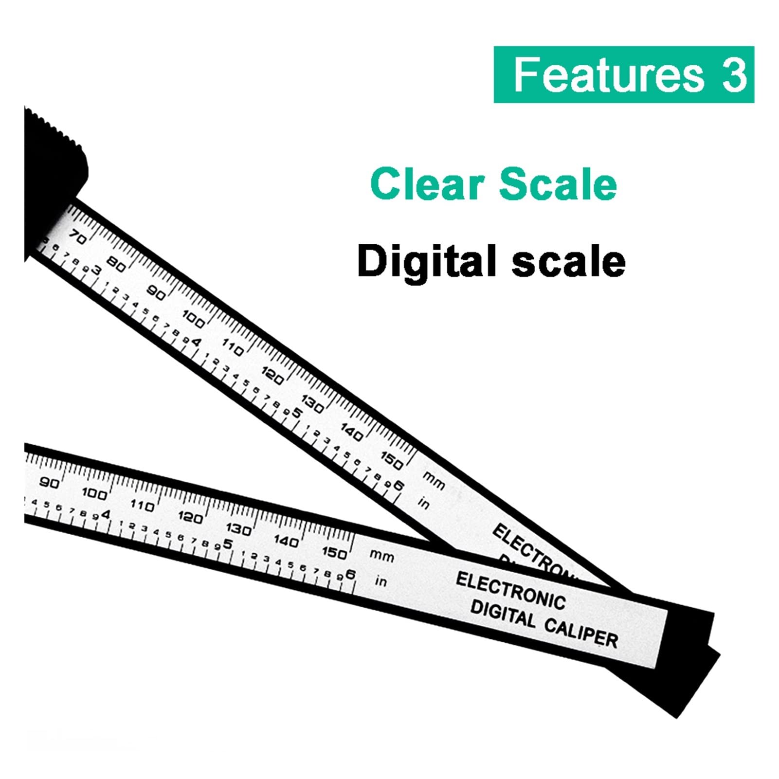 Herramientas de plástico TDigital 0-150 mm 6 Pulgadas LCD electrónico Fibra de Carbono altímetro micrómetro Herramienta de medición