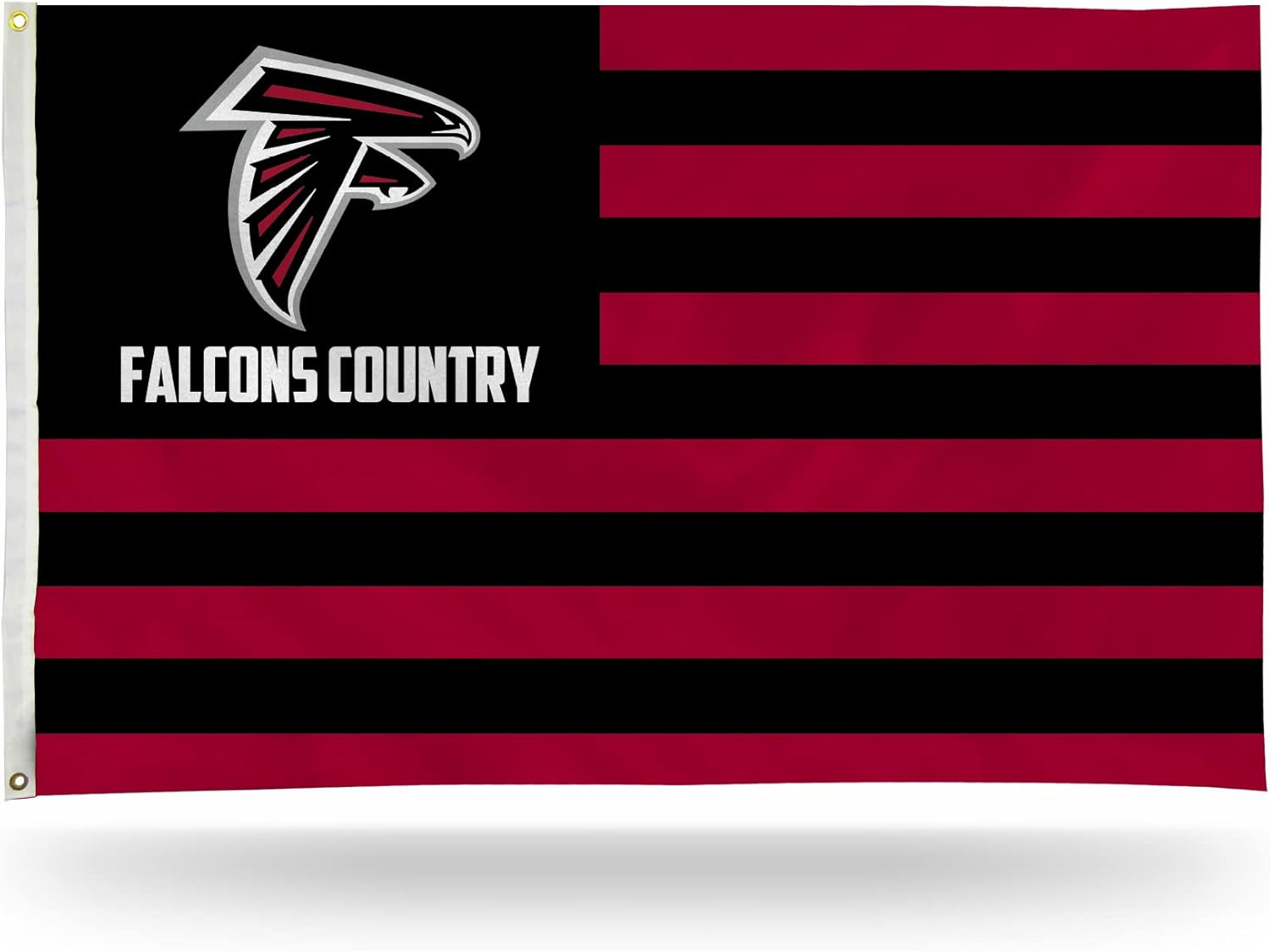 Rico Industries NFL Atlanta Falcons Country 3' x 5' Banner Flag 3' x 5' Banner Flag Single Sided - Indoor or Outdoor - Home Décor