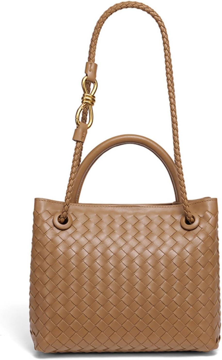 Suede Woven Tote Bag for Women, Top-handle Suede Woven Hobo Clutch Leather Crossbody Purse Shoulder Satchel Handbag