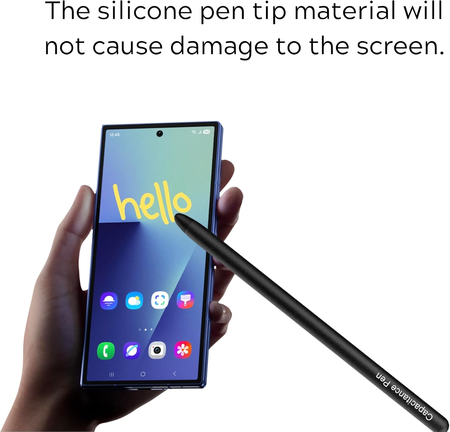 Stylus Pen for Galaxy Z Fold 7 5G Fold Edition Replacement, Capacitive Stylus Touch Pen Compatible with Samsung Galaxy Z Fold7, Fold 6 5G Phone (Black)