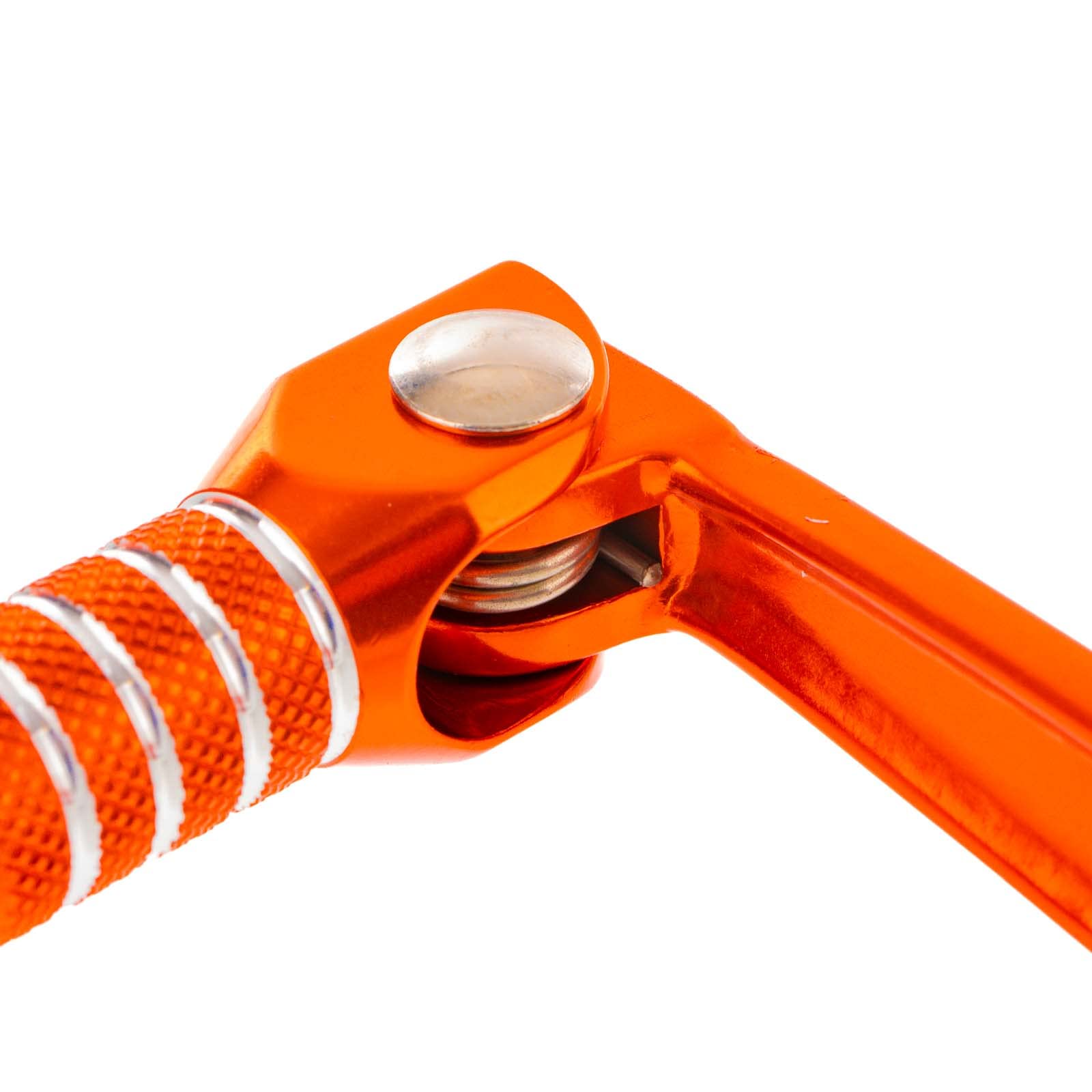 Enduro Sport/Tuning SET Kickstarterhebel + Fußschalthebel klappbar (mit Haltekugel+Feder, Federspannung einstellbar), Farbe orange