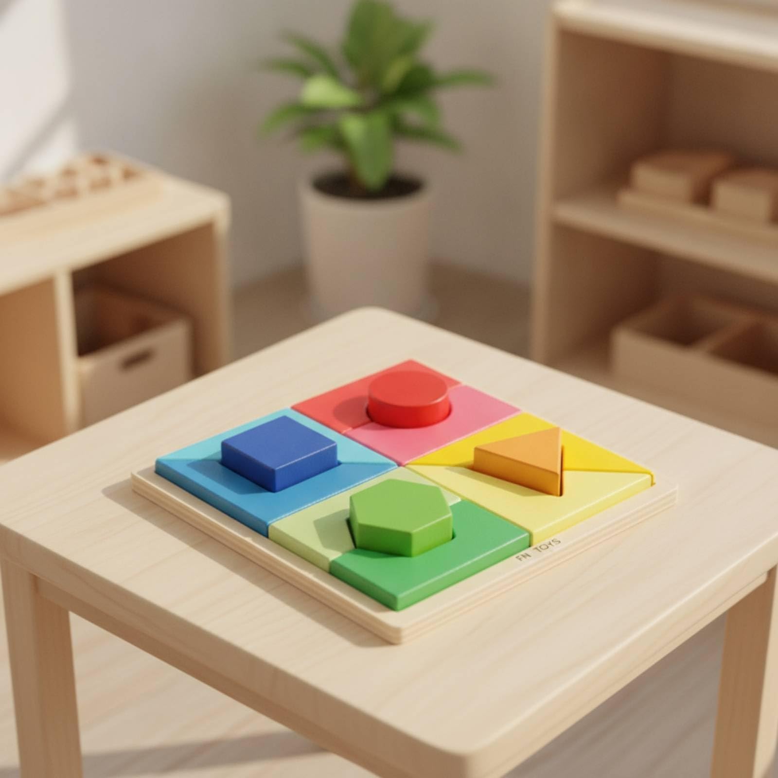 Milageto 13 Pièces Jeu Tri Formes Coloré Puzzle D'encastrement Puzzle avec Blocs Géométriques pour Tout-Petits