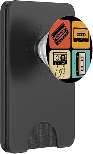 Cassette Tape Music 70s 80s 90s Retro Playlist PopSockets PopWallet for MagSafe