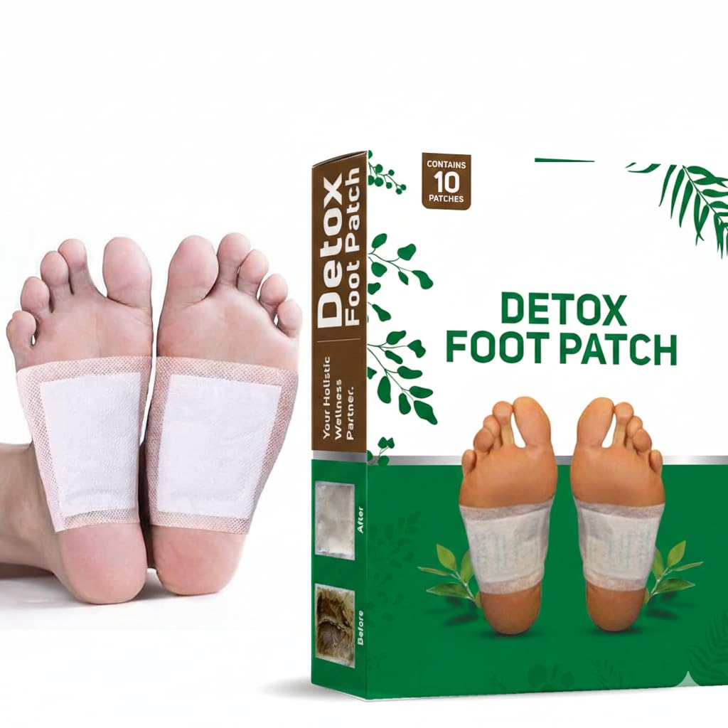 Natural Cleansing Detox Foot Pads10 Patches |Pain Free Foot Pads for Stress Relief Sleep |Remove Toxins Cleansing Detox foot Patches Kit