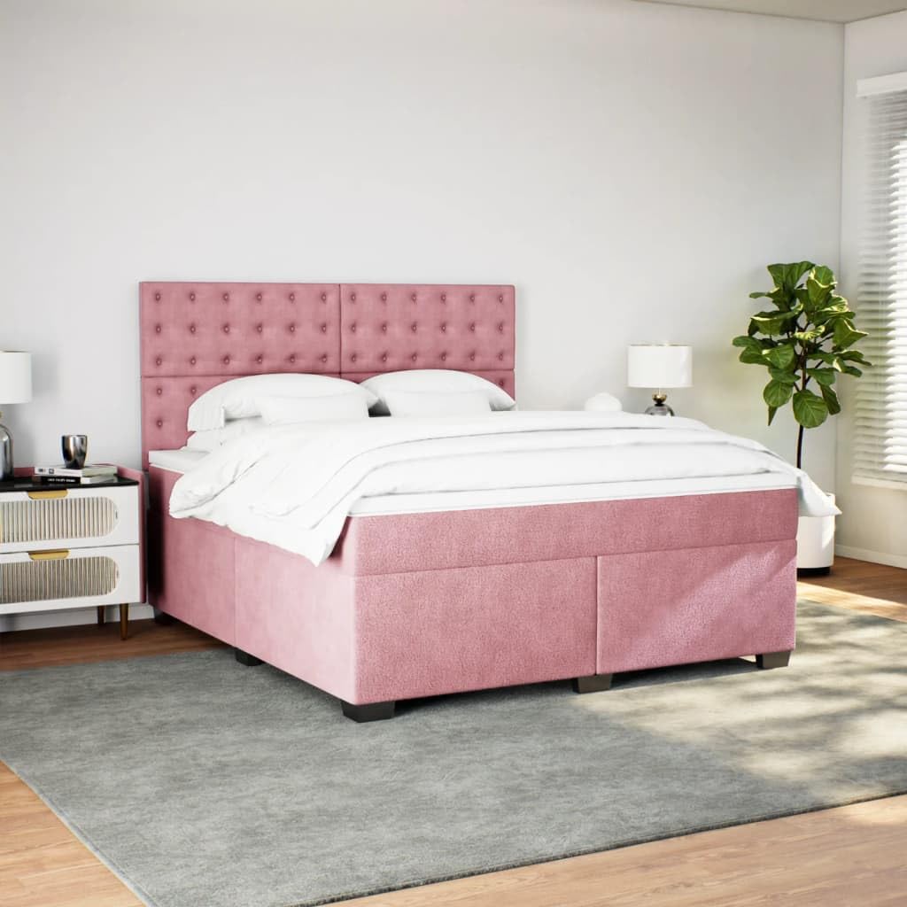 Cama de muelles de 180 x 200 cm con muelles ensacados y cabecero ajustable en altura para dormitorio juvenil