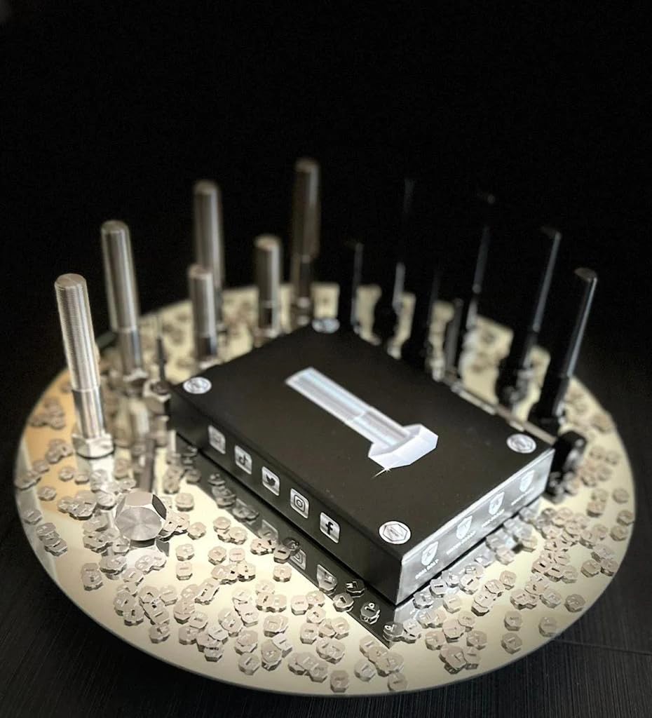 Iron Crypto Wallet® Big Screw Bolt 2-Pack | 12 Passwords | Black | MetaMask  | Ledger | Cold Wallet | Stainless Steel | Case Sensitive Passwords :  Amazon.com.be: Electronics