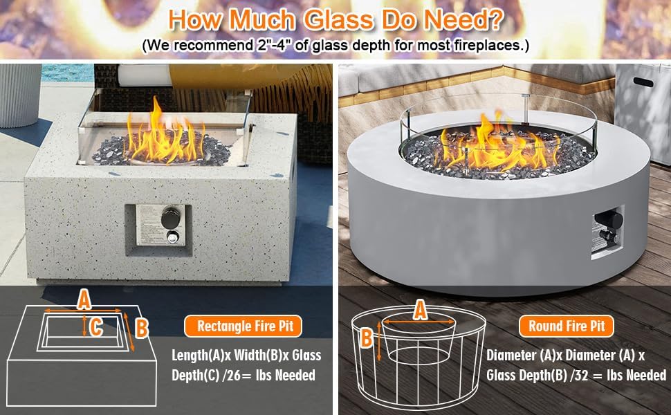 10 lbs Fire Glass for Propane Fire Pit, Black, 1/2 Inch Reflective Fireplace Glass Rocks for Fire Pit Table/Gas Fireplace/Outdoors and Indoors - Image 4