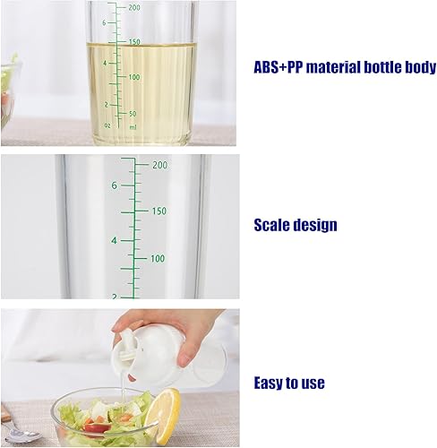 Miniatura 5 de Recipiente para aderezo de ensalada para mezclar rancho y salsa, coctelera de aderezo de ensalada, mezclador de botella de aderezo de ensalada