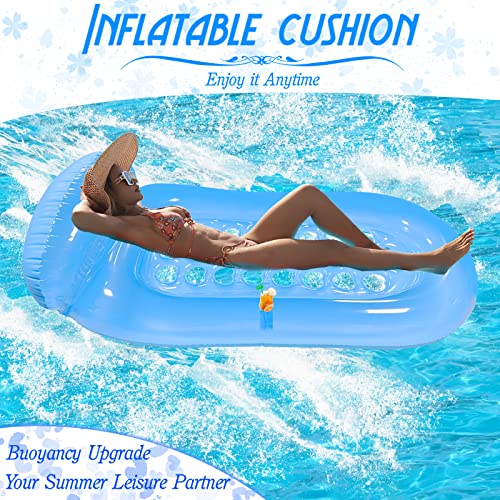 Coolguarder Inflatable Pool Float Lounger, Pool Raft Lounger Float With Headrest Water Hammock Cooling Pool Floatie Stable Relaxing For Adults Kids Swimming Pool Party Toy Tanning Lounge Floating #TOP6