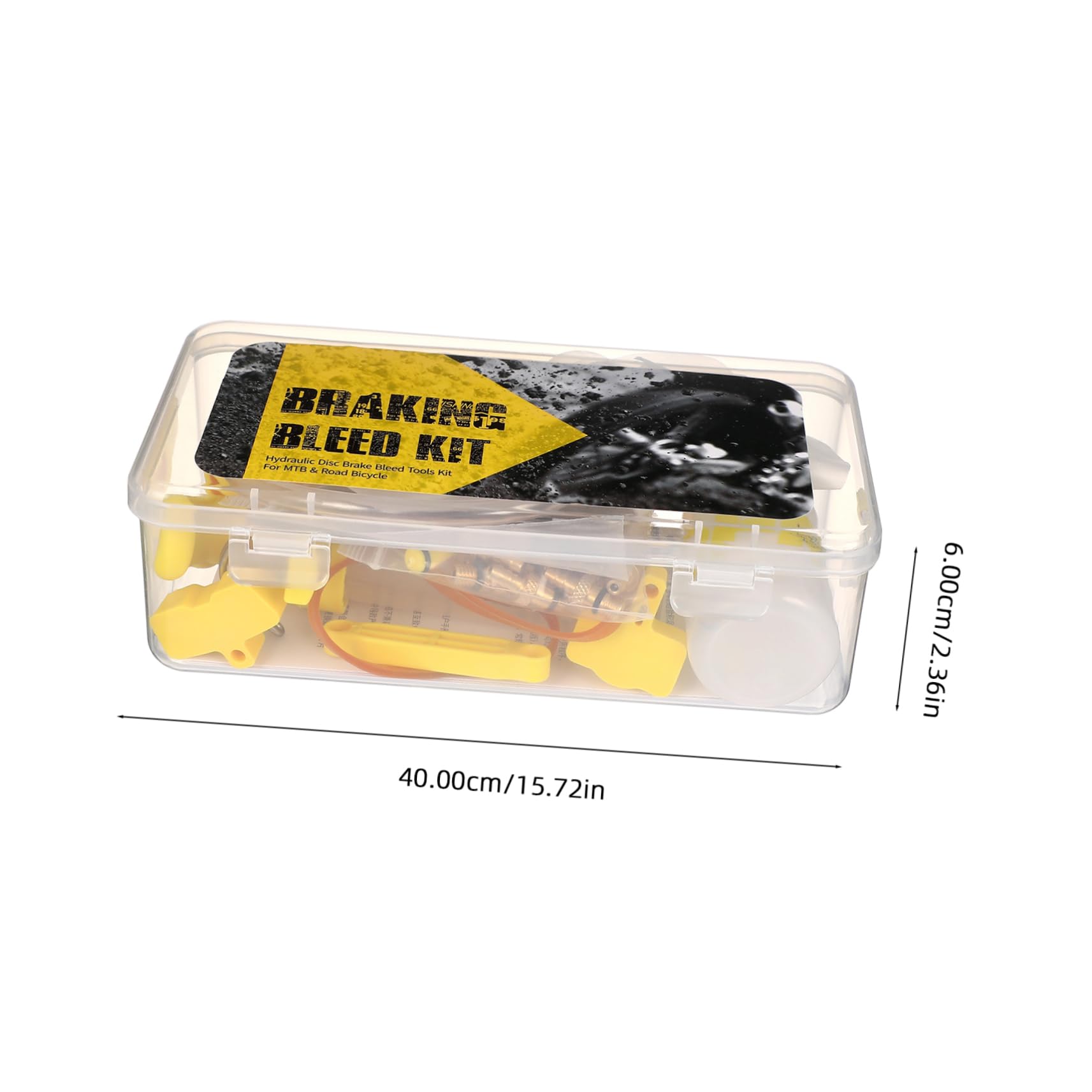 Holibanna Professional Brake Bleed Kit for Mountain Bicycles Hydraulic Disc Brake Oil Filling Tools with Head Includes Storage Bottle Funnel for Easy Installation