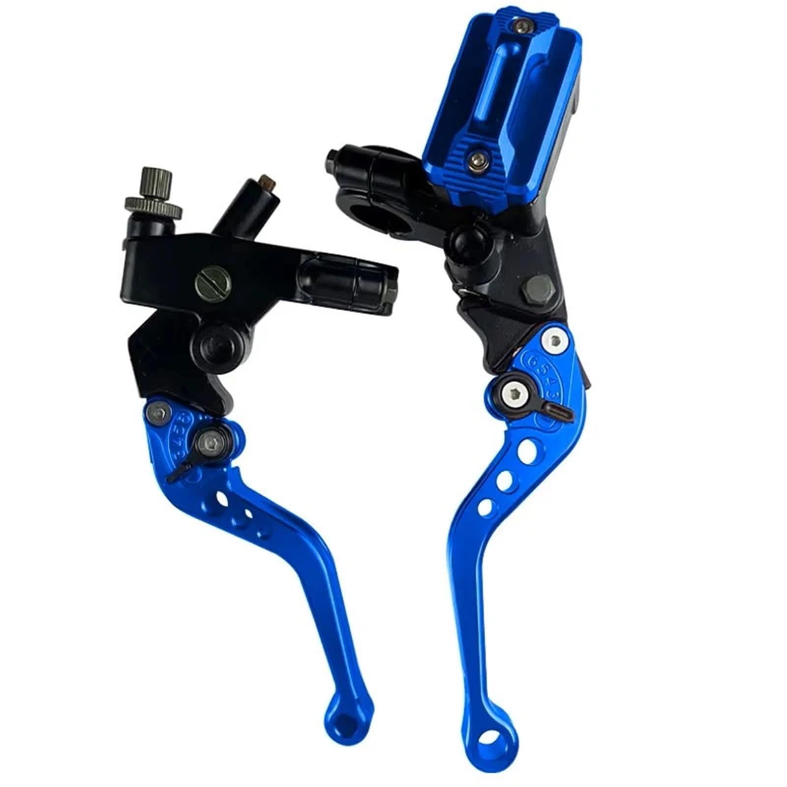 Hydbcnp Blue A Forward Brake Pump Motorcycle Rear Brake Pump Universal Motorcycle Brake Master Cylinder Lever Cable Clutch Reservoir Fit For Scooter Sport Dirt Bike(Blue A)