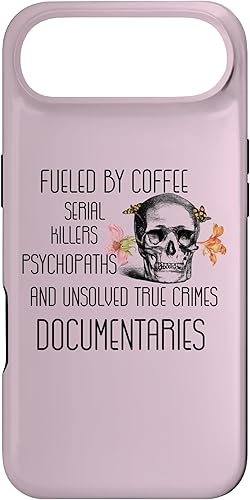 Vista 70 de Funda para iPhone 11 Coffee Serial Killers Psychopaths and Unsolved True Crimes