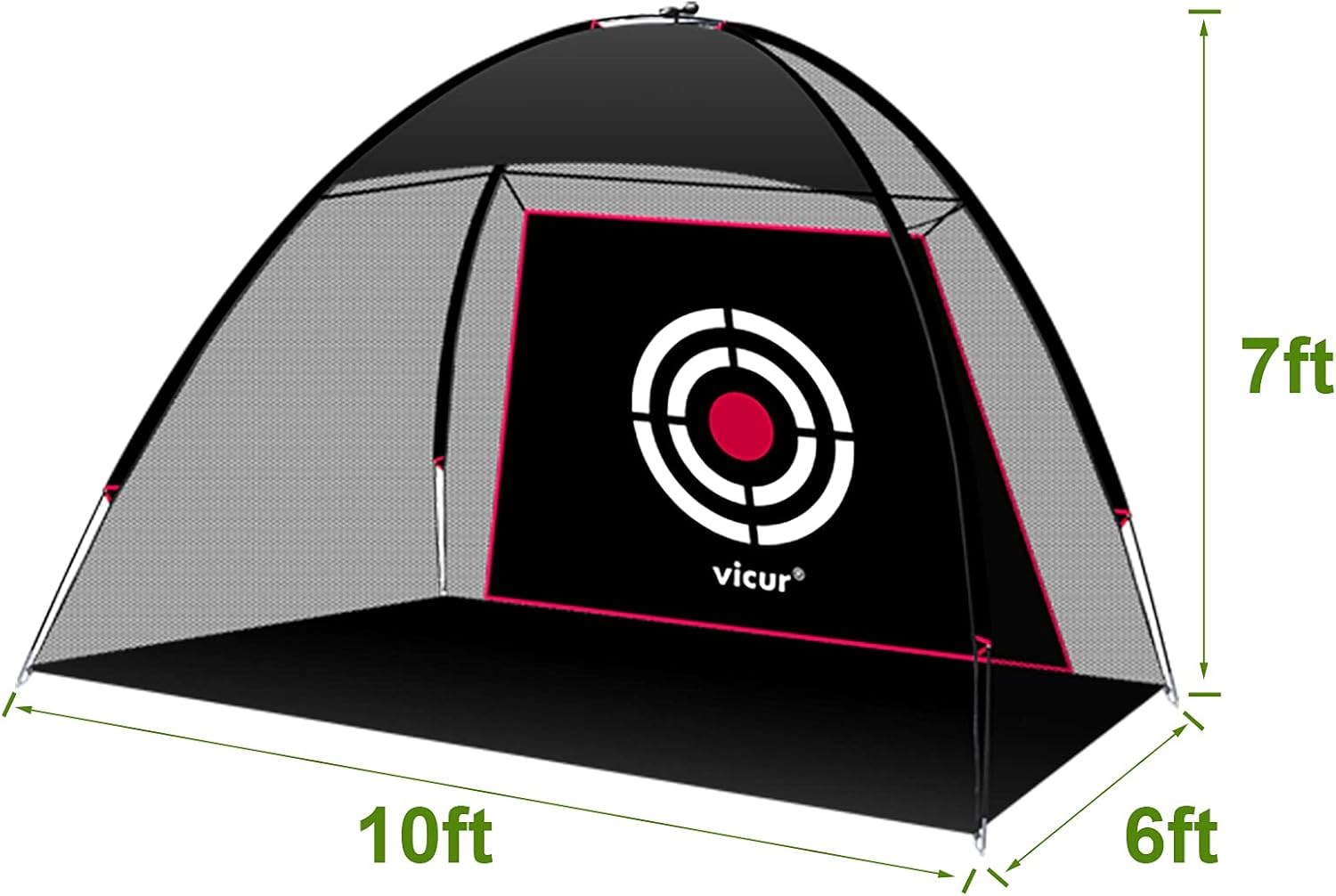 VICUR Golf Nets Golf Practice Net Golf Hitting Net 10x7 feet with Golf Hitting Mat & Golf Balls Packed in Carry Bag for Backyard Driving Indoor Outdoor : Sports & Outdoors