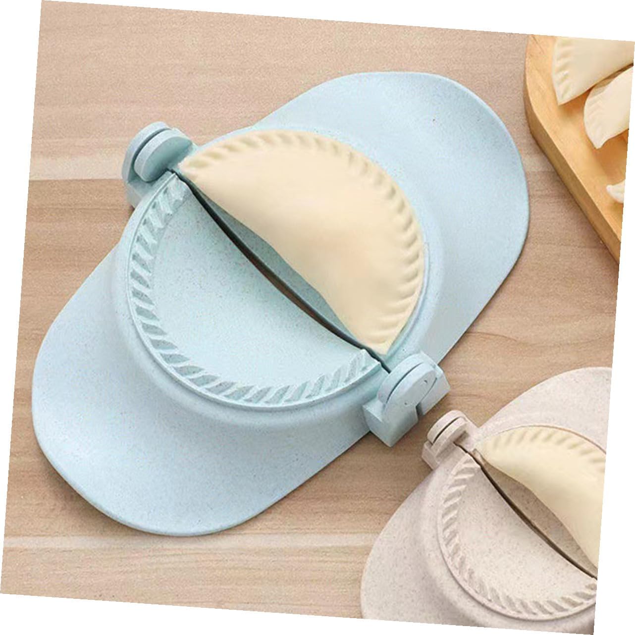 Zerodeko 1set Dumpling Maker Mold Kit Medium Large Dumpling Press Cutter Spoon for Easy Asian Cooking Kitchen Gadgets for Beautiful Set