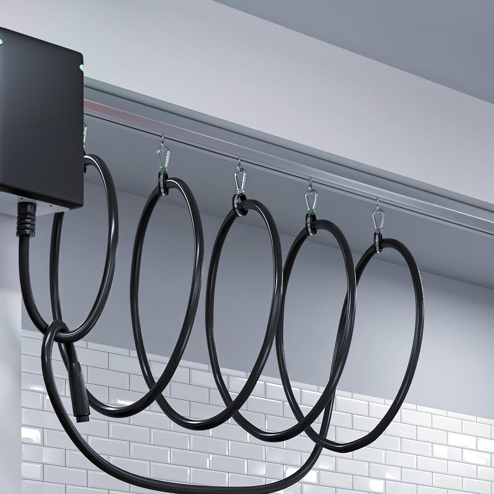 AKON Curtains EV Charger Cable Retractor Ceiling Mounted