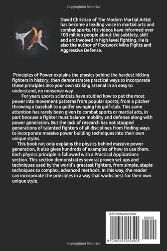 Principles of Power: Power Generation for Boxing, Kickboxing & MMA
