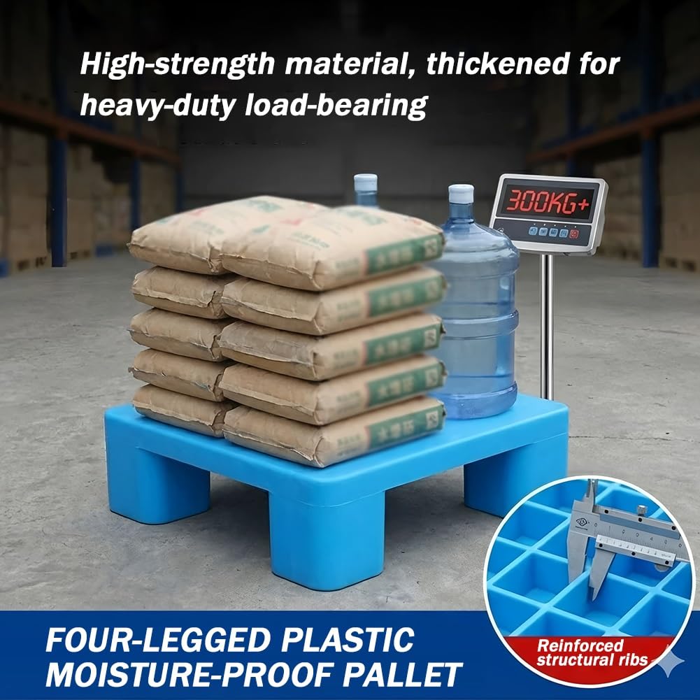 Pallet In Plastica Leggeri, Impermeabili E Impilabili | Pallet Di Base Resistenti All'usura, ideali Come Pedane Resistenti All'umidità Per Esterni, Casa, Cucina(40x30x12cm)