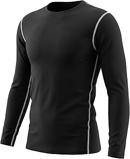 LANBAOSI Boys Long Sleeve Compression Shirts for Soccer Practice Clothes