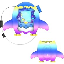 Silicone Case for Tamagotchi Paradise, Protective Sleeve Stand Up Case Anti-Slip Silicone Skin Protector Cover for Tamagotchi Paradise Virtual Pet Game Machine with Lanyard Mixed Colors