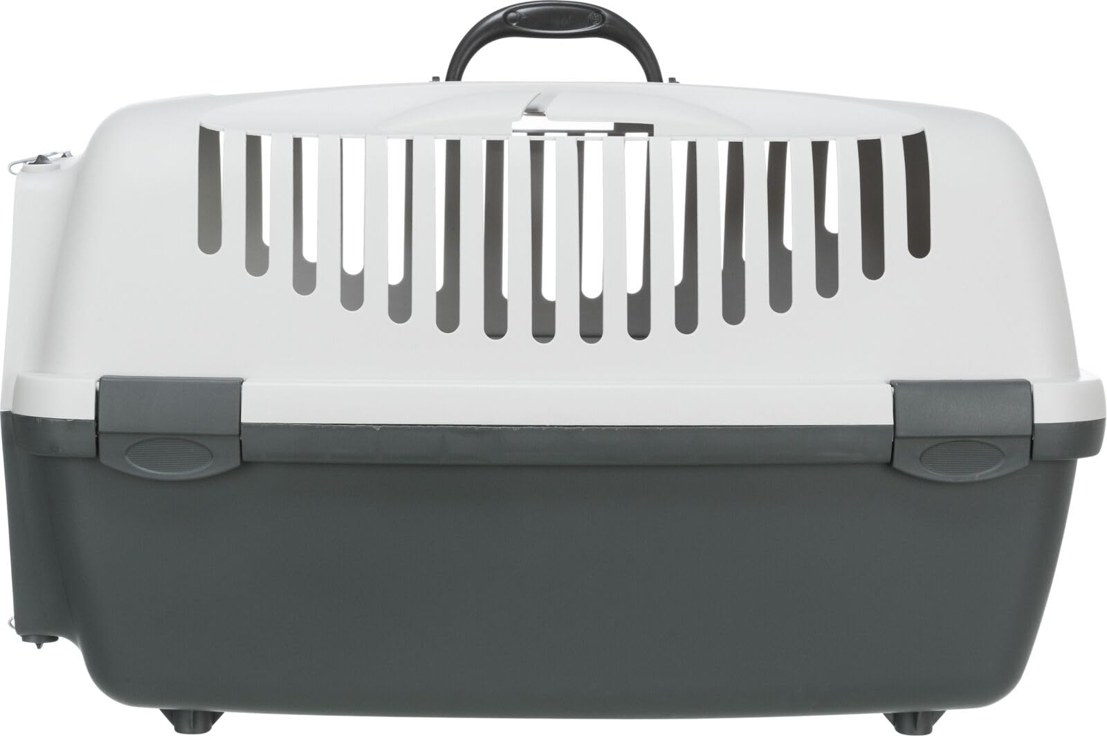 Trixie 39861 Capri 3 Open Top - Trasportino, Per animali fino a 12 kg, Plastica, Grigio chiaro/Grigio scuro, 40 × 38 × 61 cm
