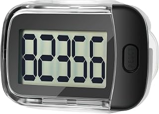 3D Pedometer for Walking, Simple Step Counter with Large Digital Display, Step Tracker with Removable Clip Lanyard, Accurately Track Steps for Men Women Kids Adults Seniors